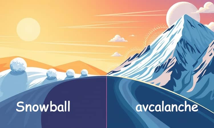 Bola de Neve vs. Avalanche: Escolhendo o Melhor Método para Pagar Suas Dívidas